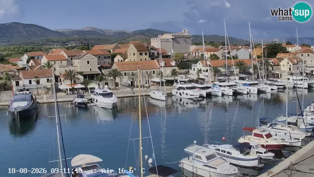 Livecam Hvar Vrboska marina | Île de Hvar | Dalmatia