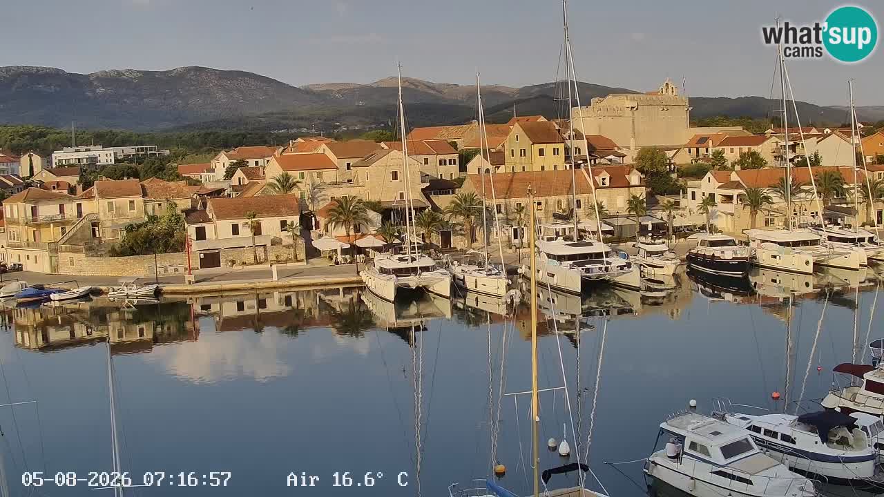 Webcam Vrboska marina | Hvar Insel | Dalmatien