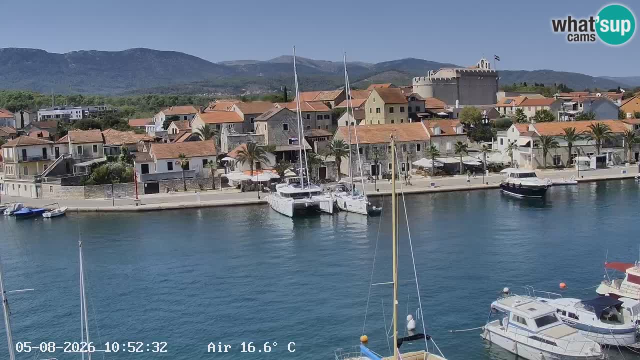 Livecam Hvar Vrboska marina | Île de Hvar | Dalmatia