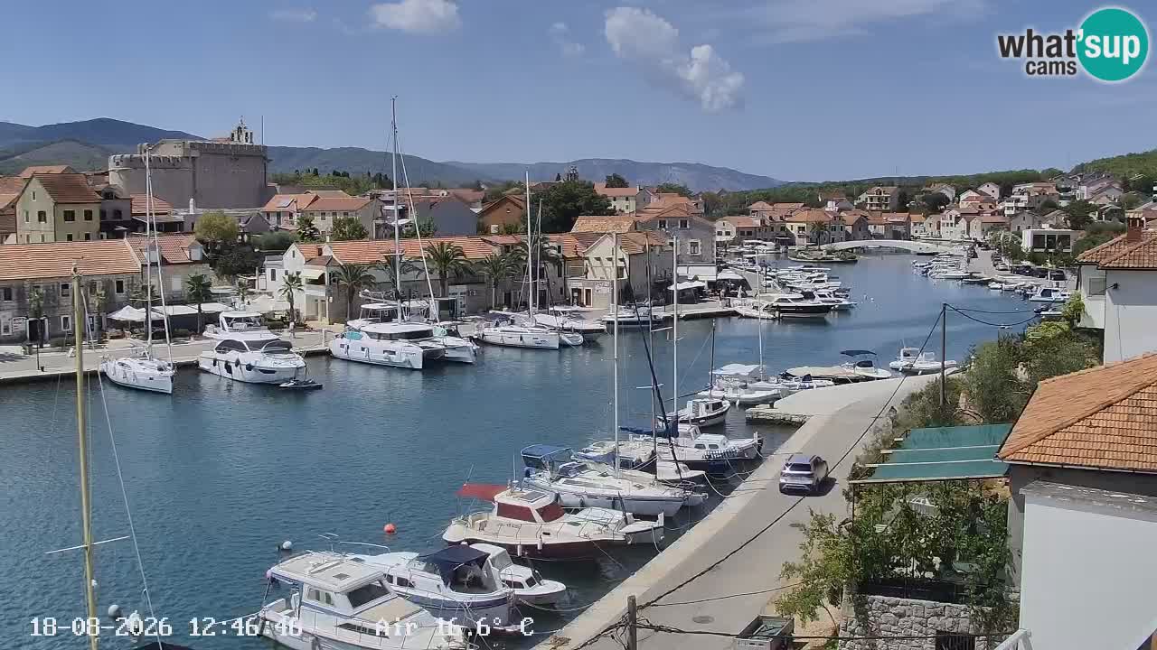 Livecam Hvar Vrboska marina | Île de Hvar | Dalmatia