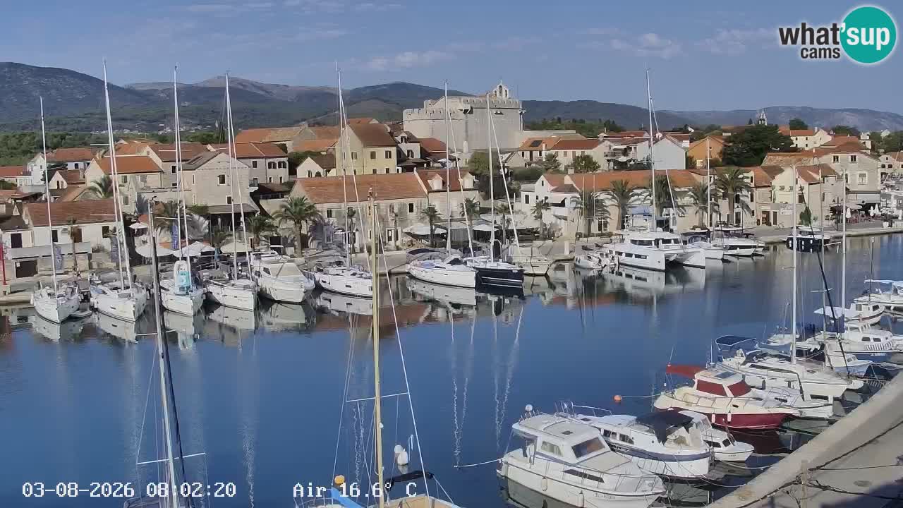 Livecam Hvar Vrboska marina | Île de Hvar | Dalmatia