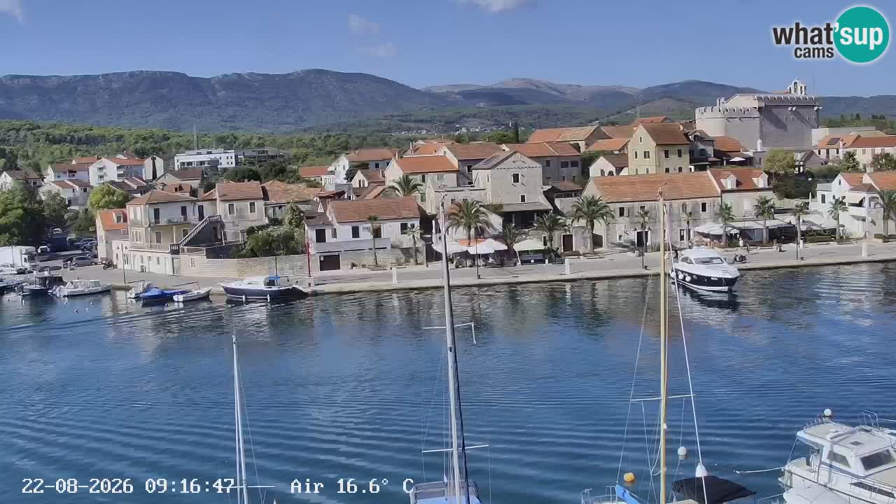 Livecam Vrboska marina | Hvar island | Dalmatia