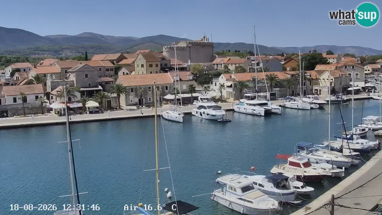 Webcam Vrboska marina | Hvar Insel | Dalmatien