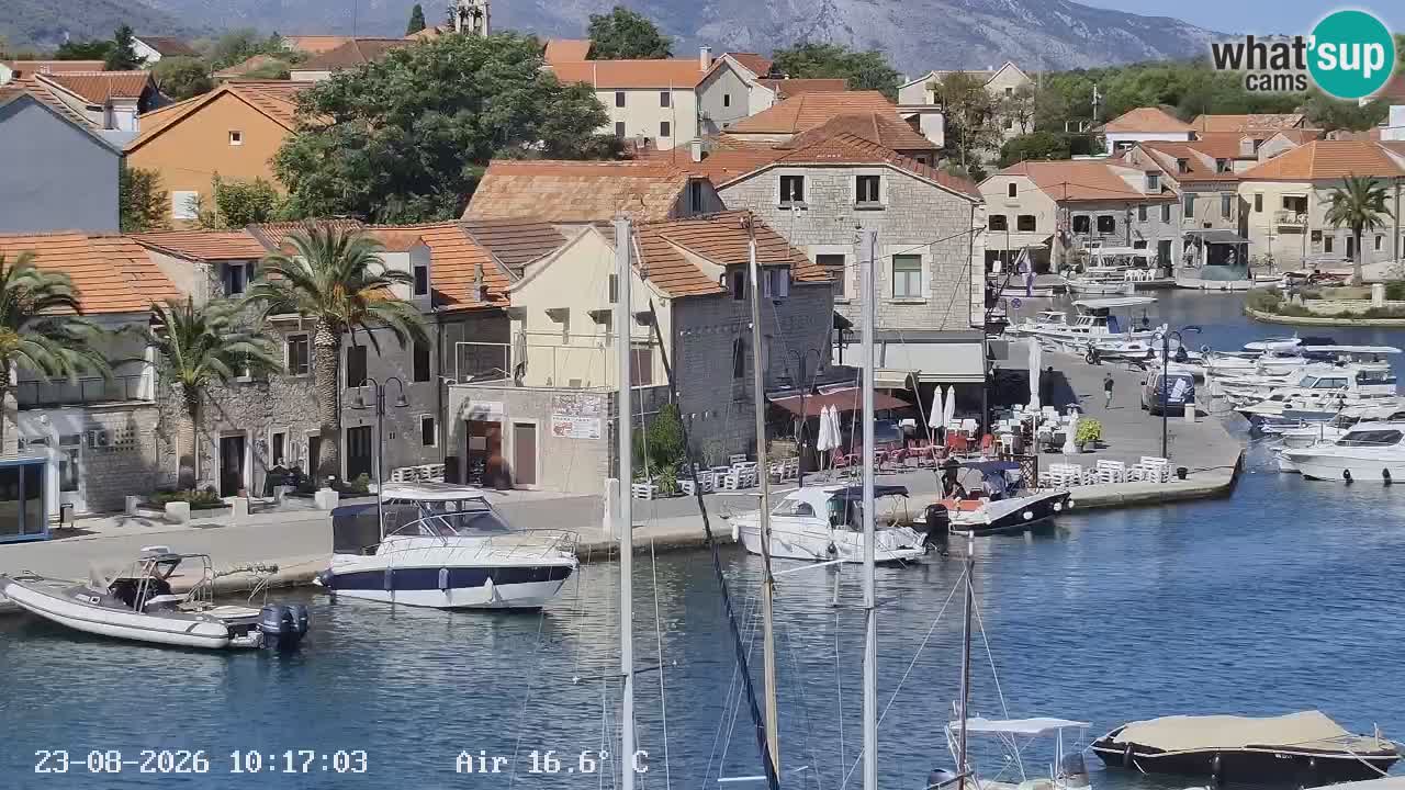 Livecam Vrboska marina | Hvar island | Dalmatia