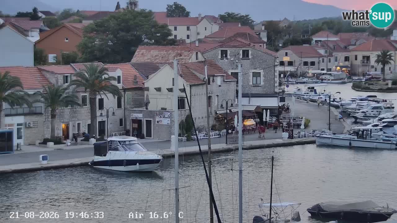 Livecam Hvar Vrboska marina | Île de Hvar | Dalmatia