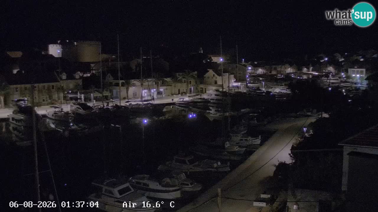 Livecam Hvar Vrboska marina | Île de Hvar | Dalmatia