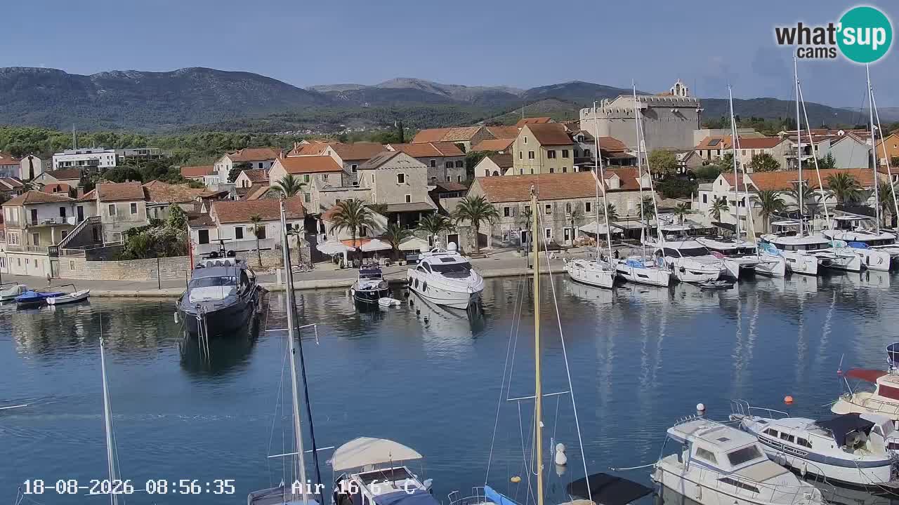 Webcam Vrboska marina | Hvar Insel | Dalmatien
