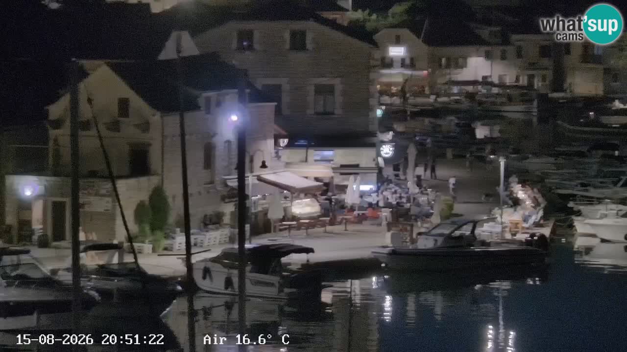 Livecam Hvar Vrboska marina | Île de Hvar | Dalmatia