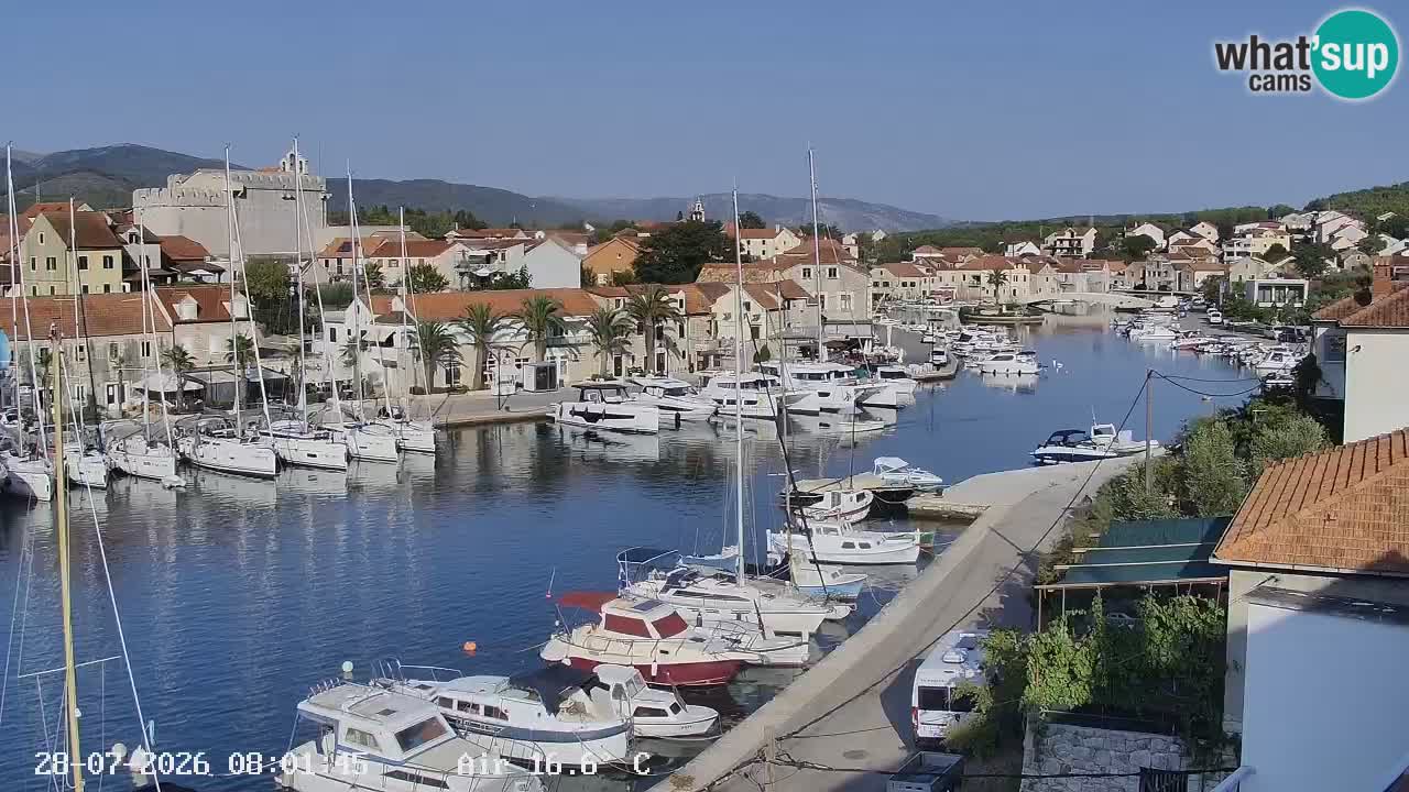Webcam Vrboska marina | Hvar Insel | Dalmatien