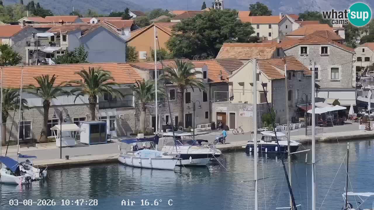 Webcam Vrboska marina | Hvar Insel | Dalmatien