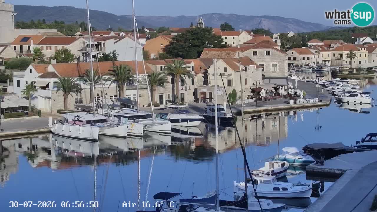 Livecam Hvar Vrboska marina | Île de Hvar | Dalmatia