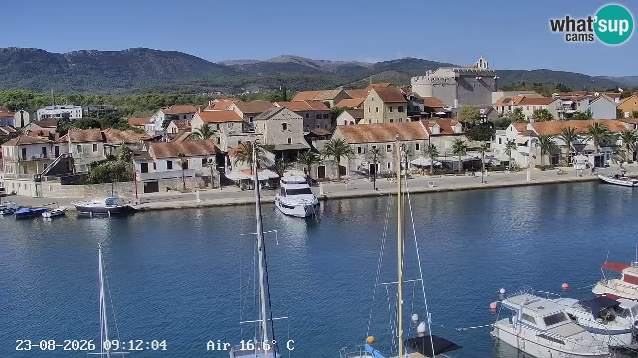 Livecam Hvar Vrboska marina | Île de Hvar | Dalmatia