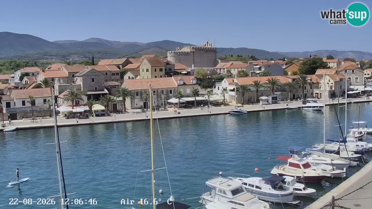 Livecam Hvar Vrboska marina | Île de Hvar | Dalmatia