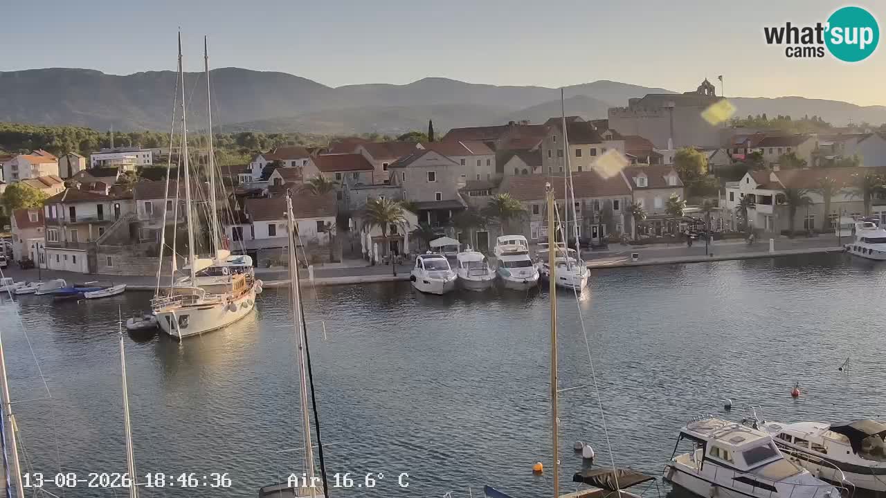 Livecam Hvar Vrboska marina | Île de Hvar | Dalmatia