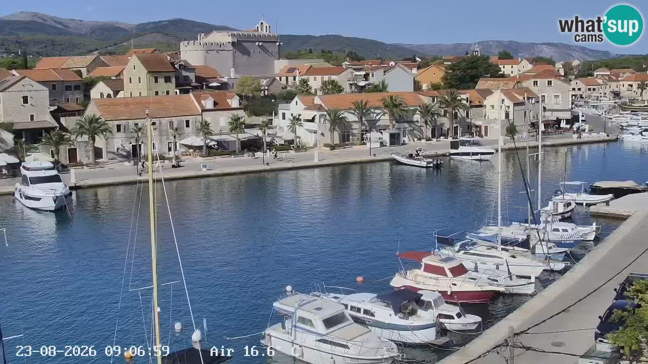 Webcam Vrboska marina | Hvar Insel | Dalmatien