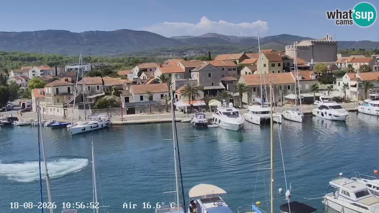 Livecam Hvar Vrboska marina | Île de Hvar | Dalmatia