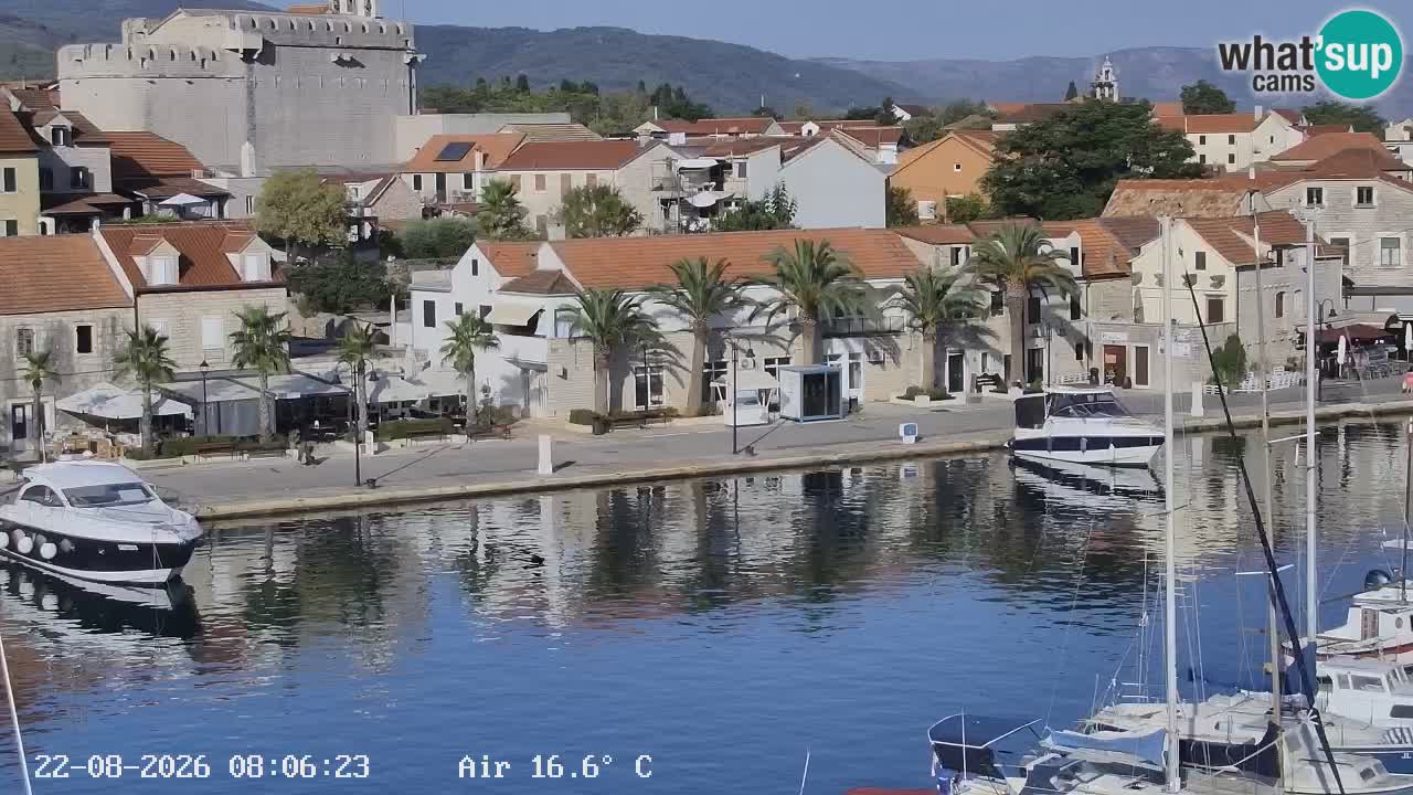 Webcam Vrboska marina | Hvar Insel | Dalmatien