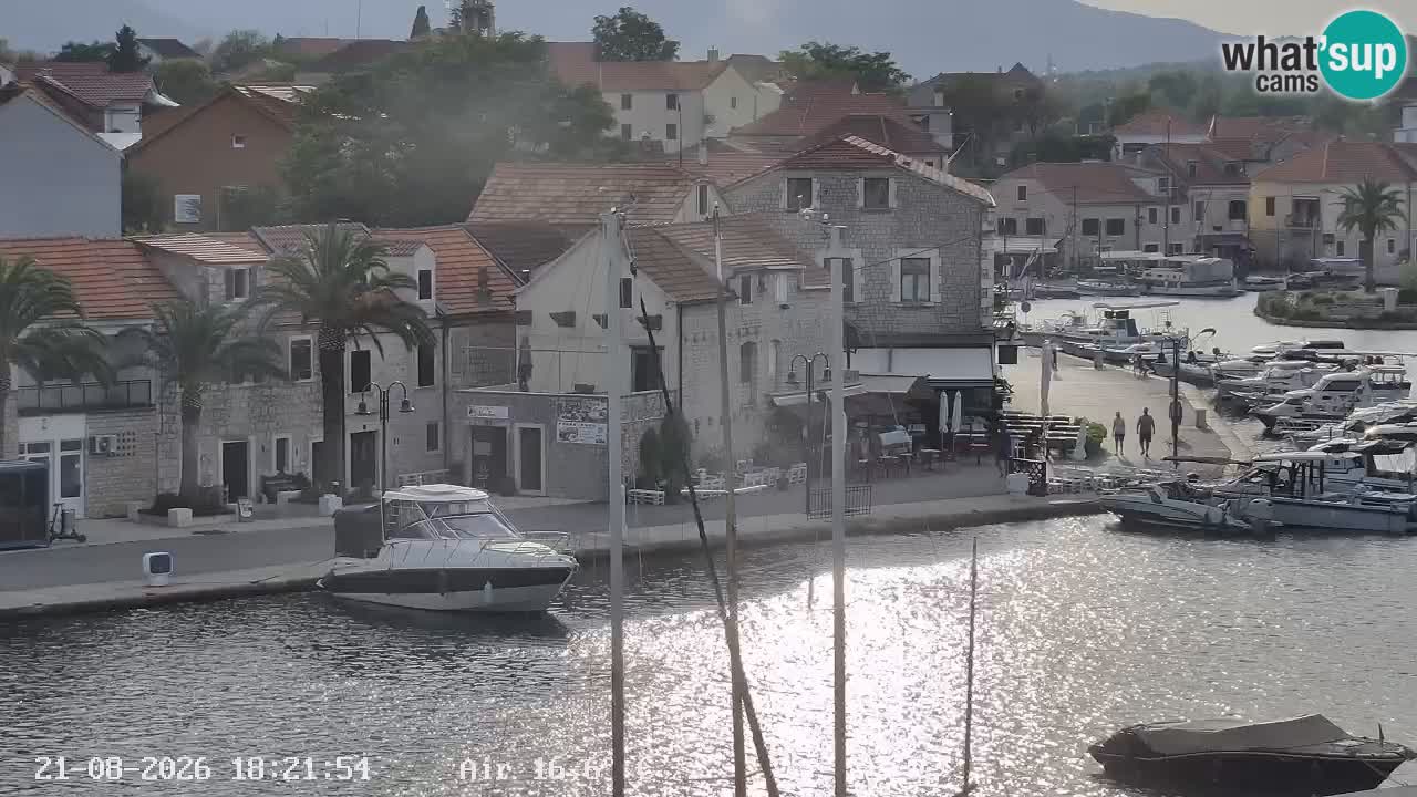 Webcam Vrboska marina | Hvar Insel | Dalmatien