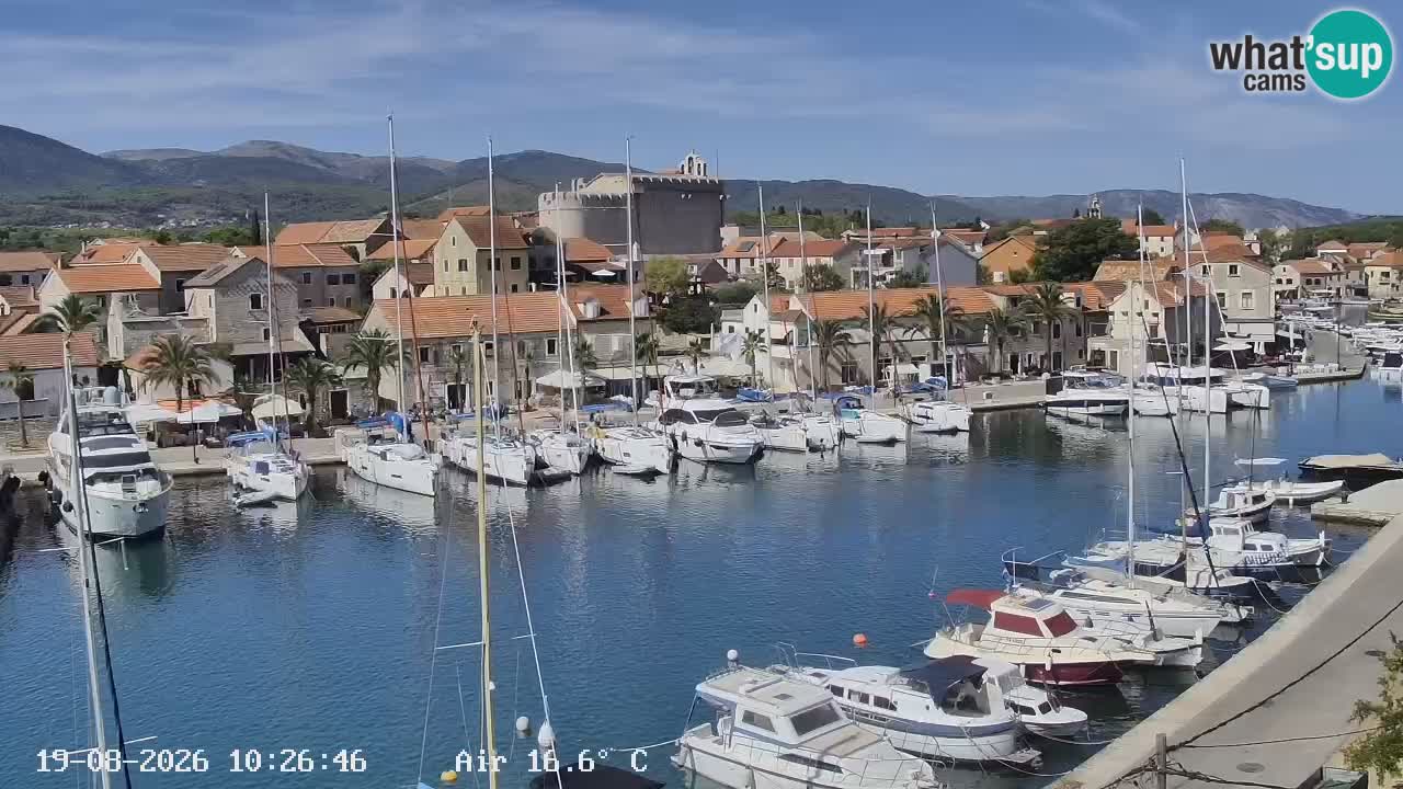 Webcam Vrboska marina | Hvar Insel | Dalmatien