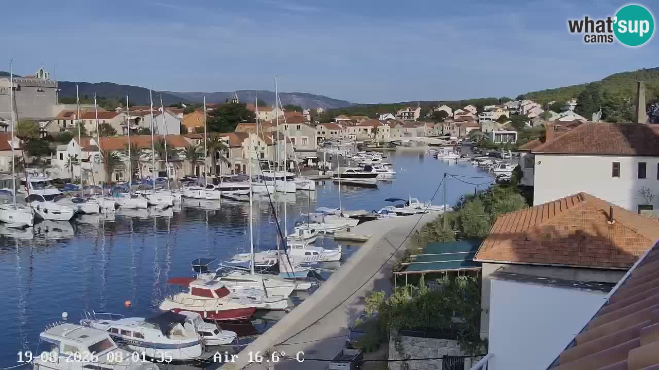 Livecam Hvar Vrboska marina | Île de Hvar | Dalmatia