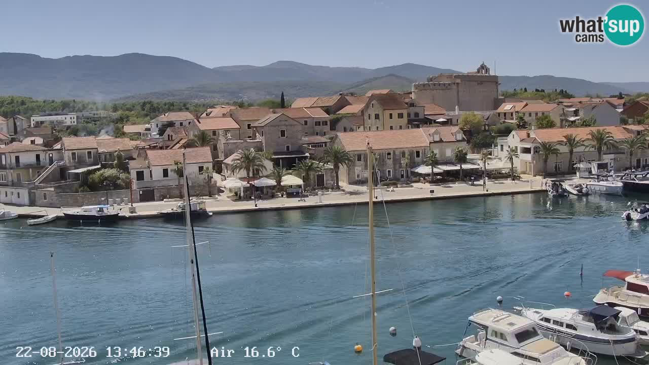 Webcam Vrboska marina | Hvar Insel | Dalmatien