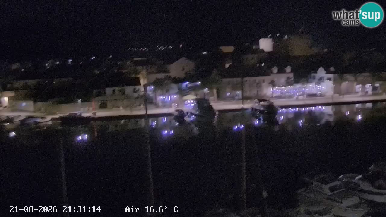 Livecam Hvar Vrboska marina | Île de Hvar | Dalmatia
