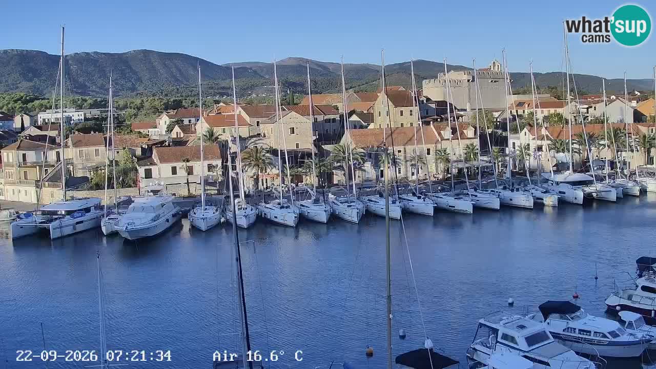 Webcam Vrboska marina | Hvar Insel | Dalmatien