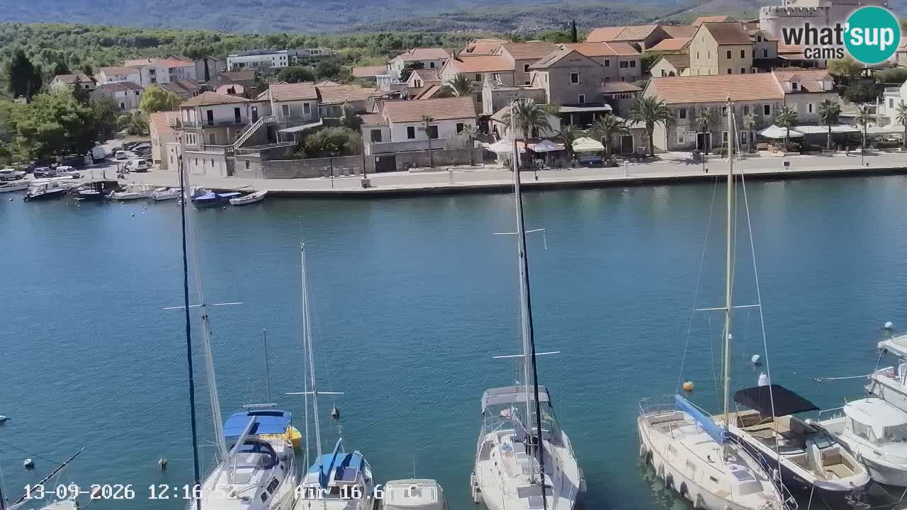 Livecam Hvar Vrboska marina | Île de Hvar | Dalmatia