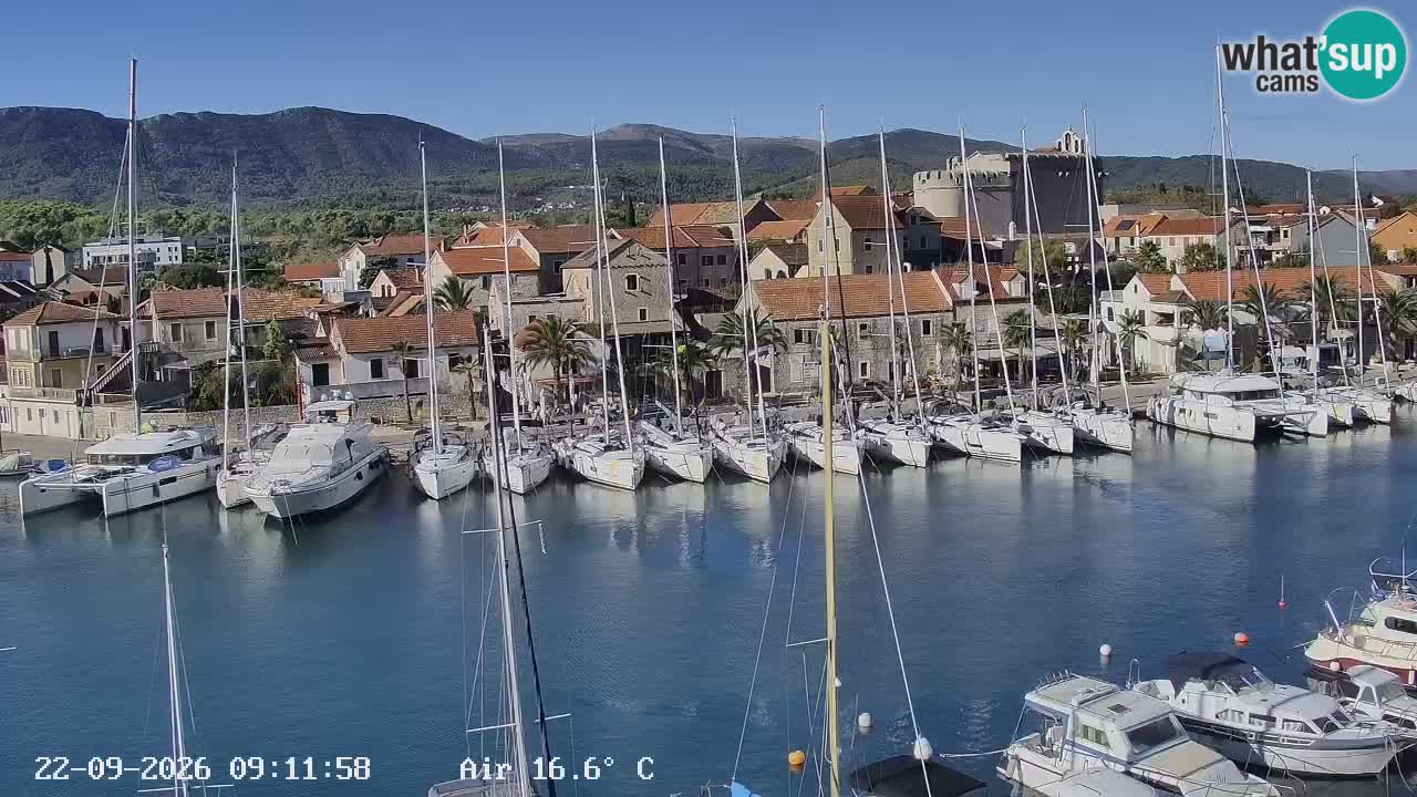 Webcam Hvar Vrboska marina | Dalmazia