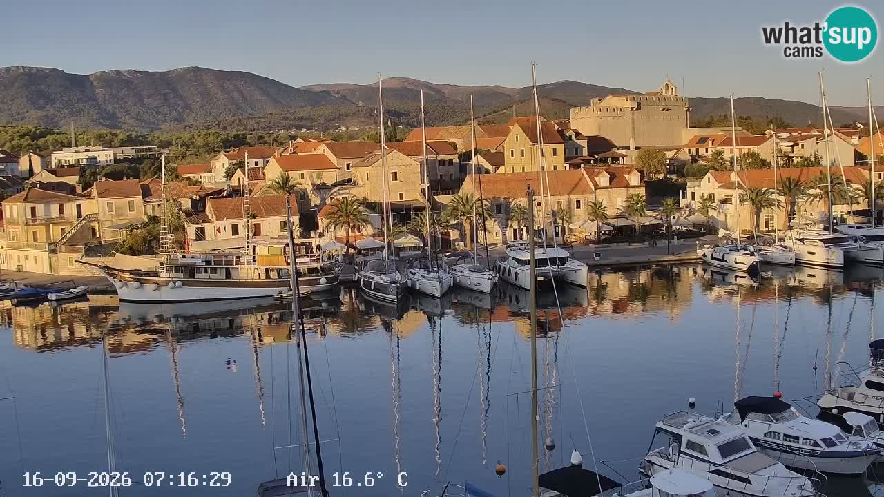 Livecam Hvar Vrboska marina | Île de Hvar | Dalmatia
