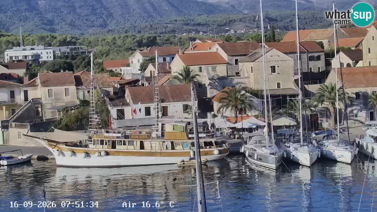 Livecam Hvar Vrboska marina | Île de Hvar | Dalmatia