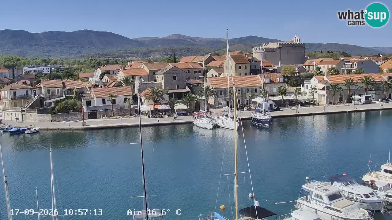 Livecam Vrboska marina | Hvar island | Dalmatia