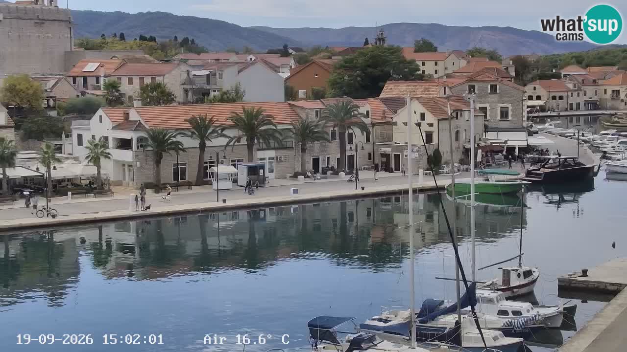 Livecam Hvar Vrboska marina | Île de Hvar | Dalmatia