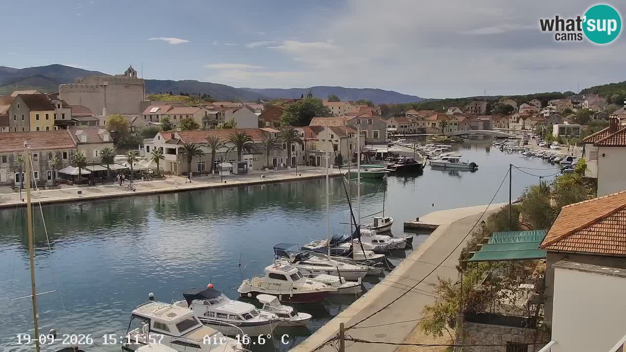 Livecam Hvar Vrboska marina | Île de Hvar | Dalmatia
