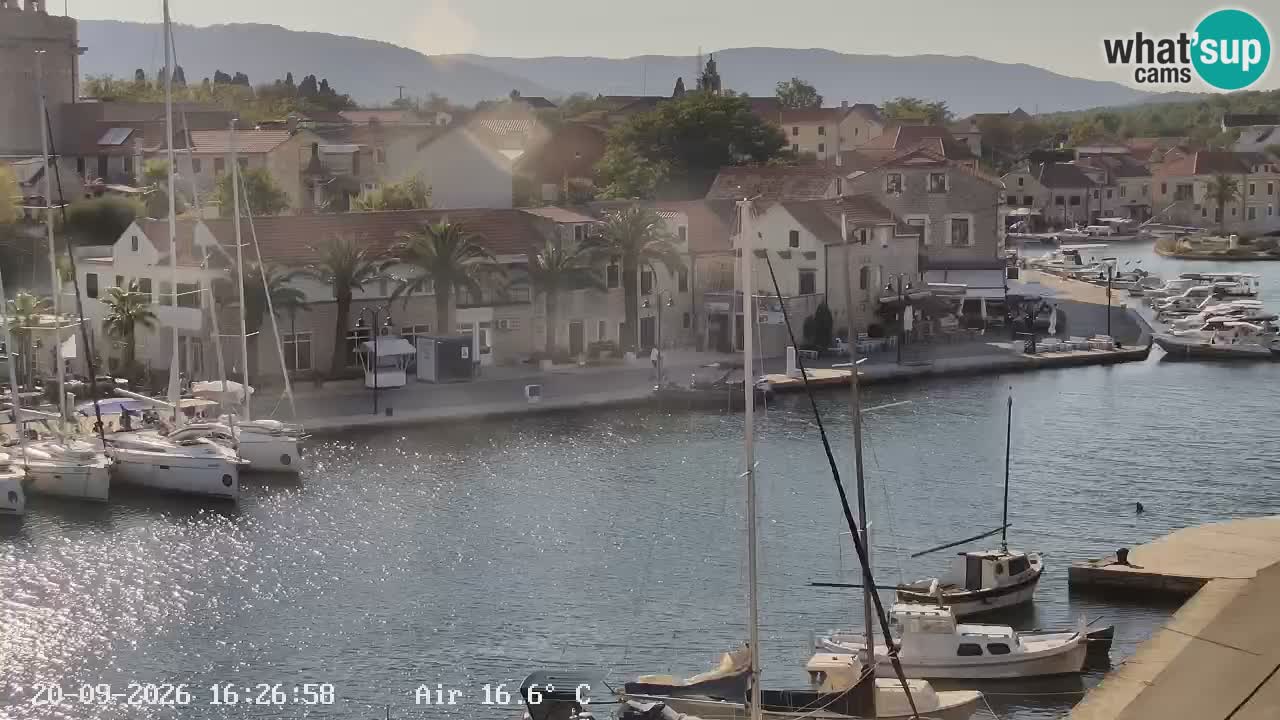 Livecam Hvar Vrboska marina | Île de Hvar | Dalmatia