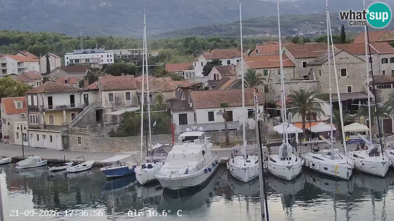 Livecam Hvar Vrboska marina | Île de Hvar | Dalmatia