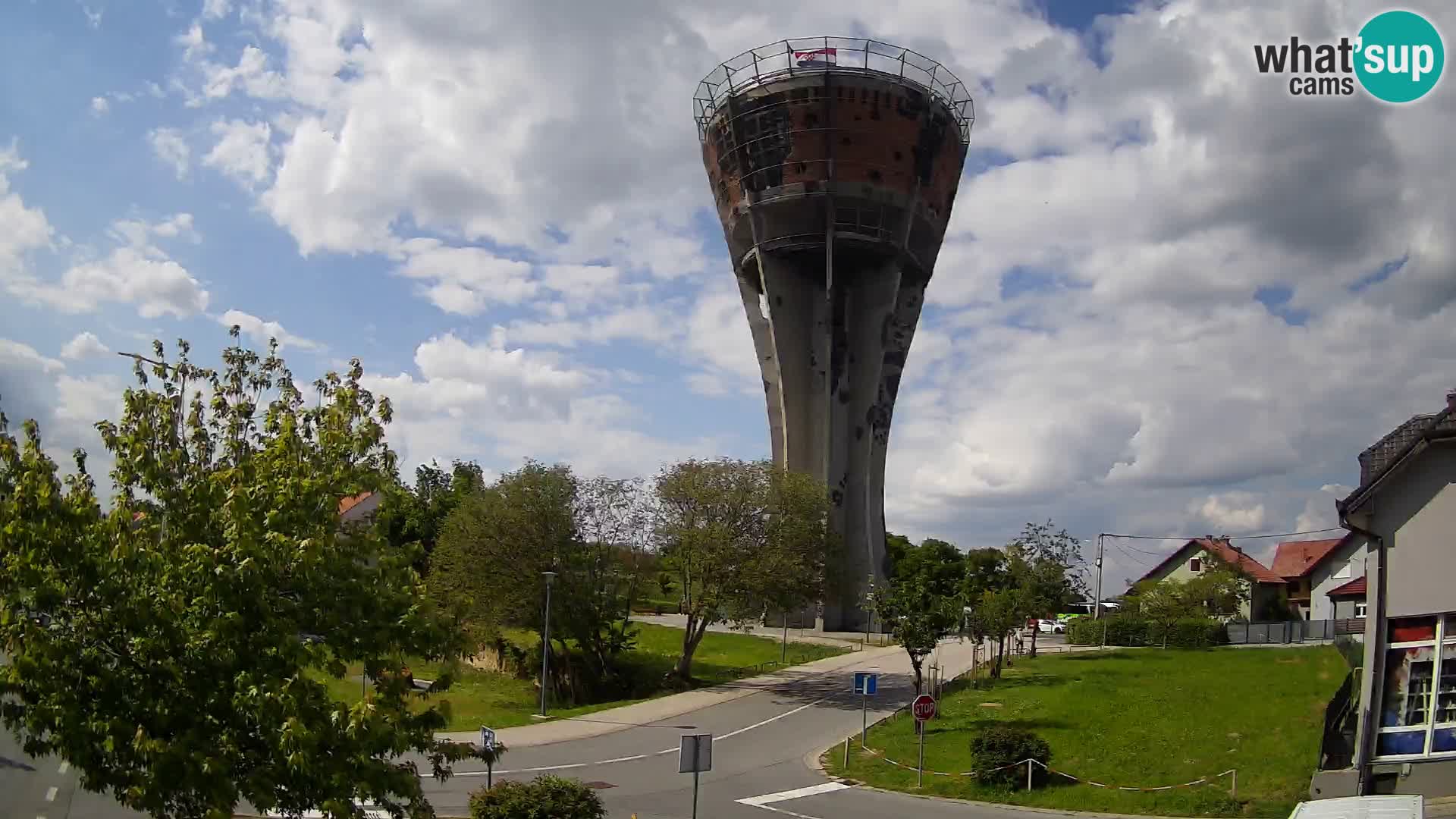 Webcam Vukovar – Water tower – simbol from Battle of Vukovar (1991)