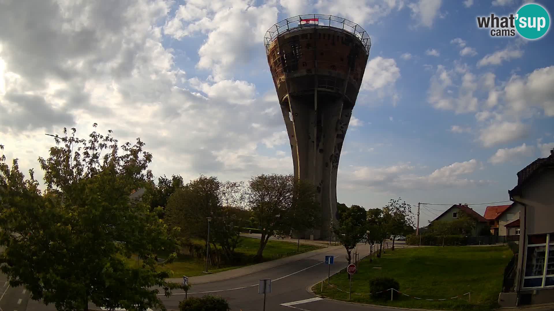 Webcam Vukovar – Water tower – simbol from Battle of Vukovar (1991)