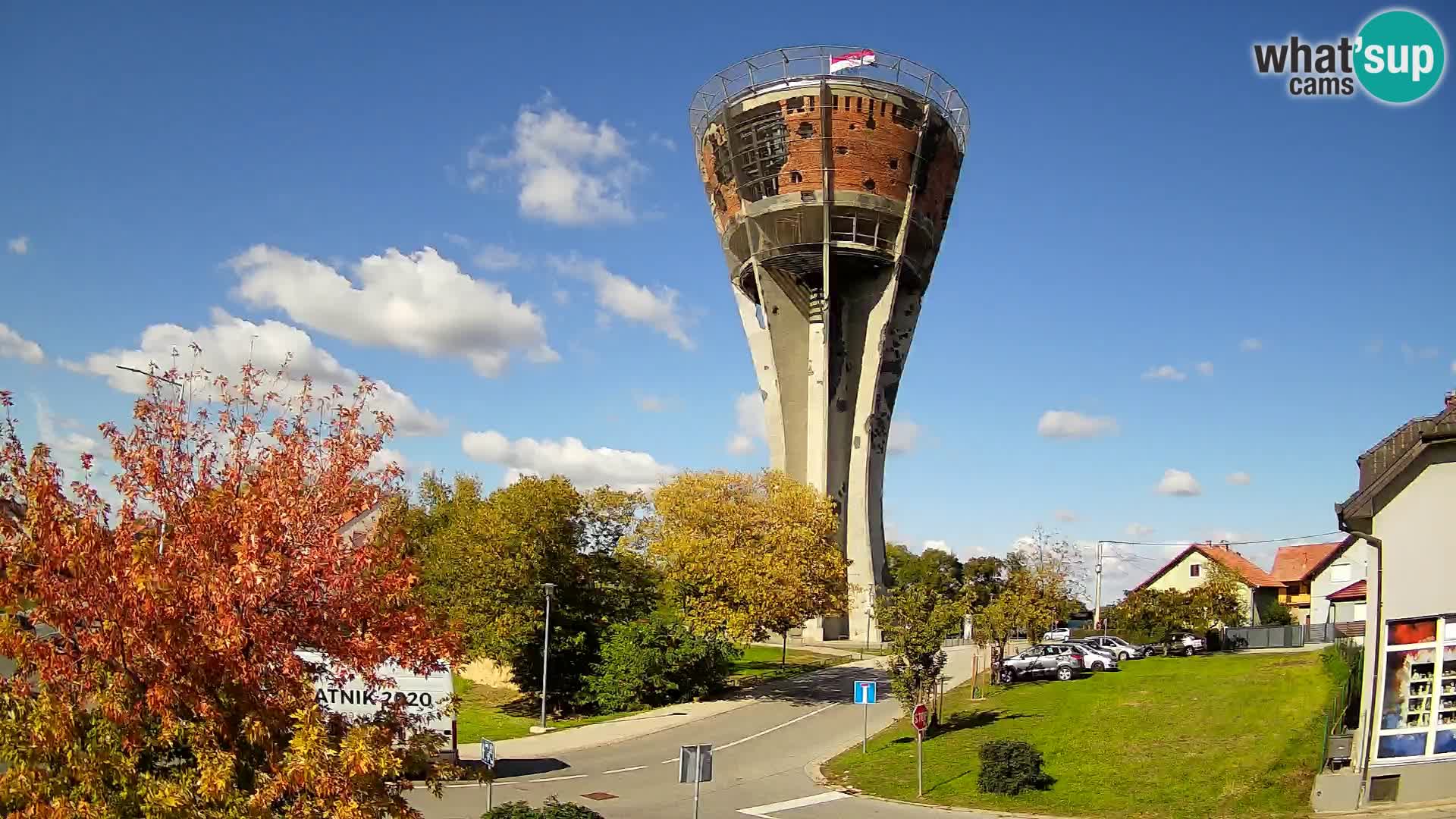 Webcam Vukovar – Water tower – simbol from Battle of Vukovar (1991)