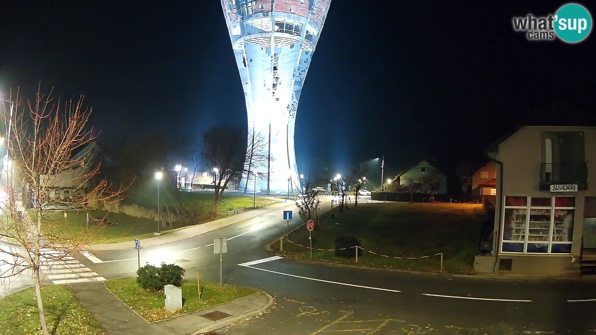 Webcam Vukovar –  Wasserturm , Symbol Schlacht von Vukovar (1991)