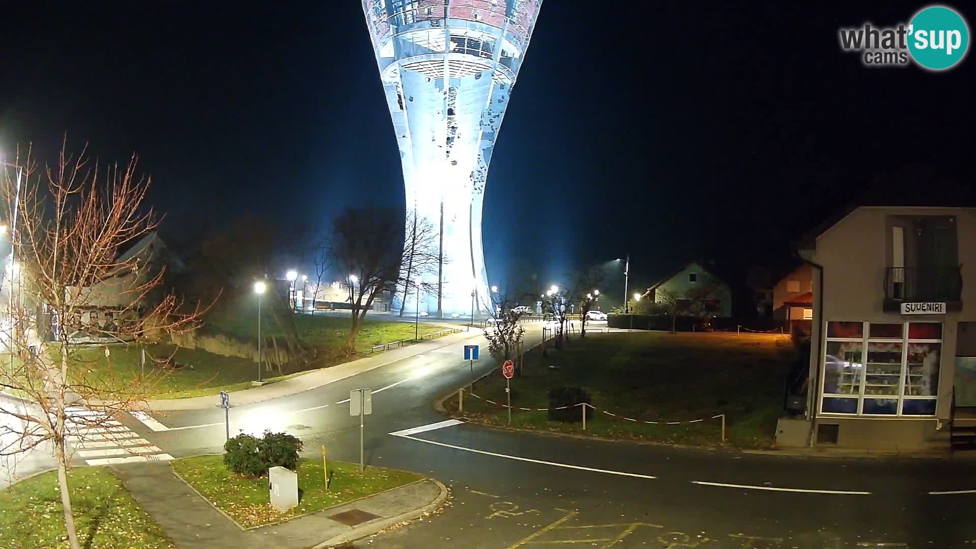 Webcam Vukovar –  Wasserturm , Symbol Schlacht von Vukovar (1991)