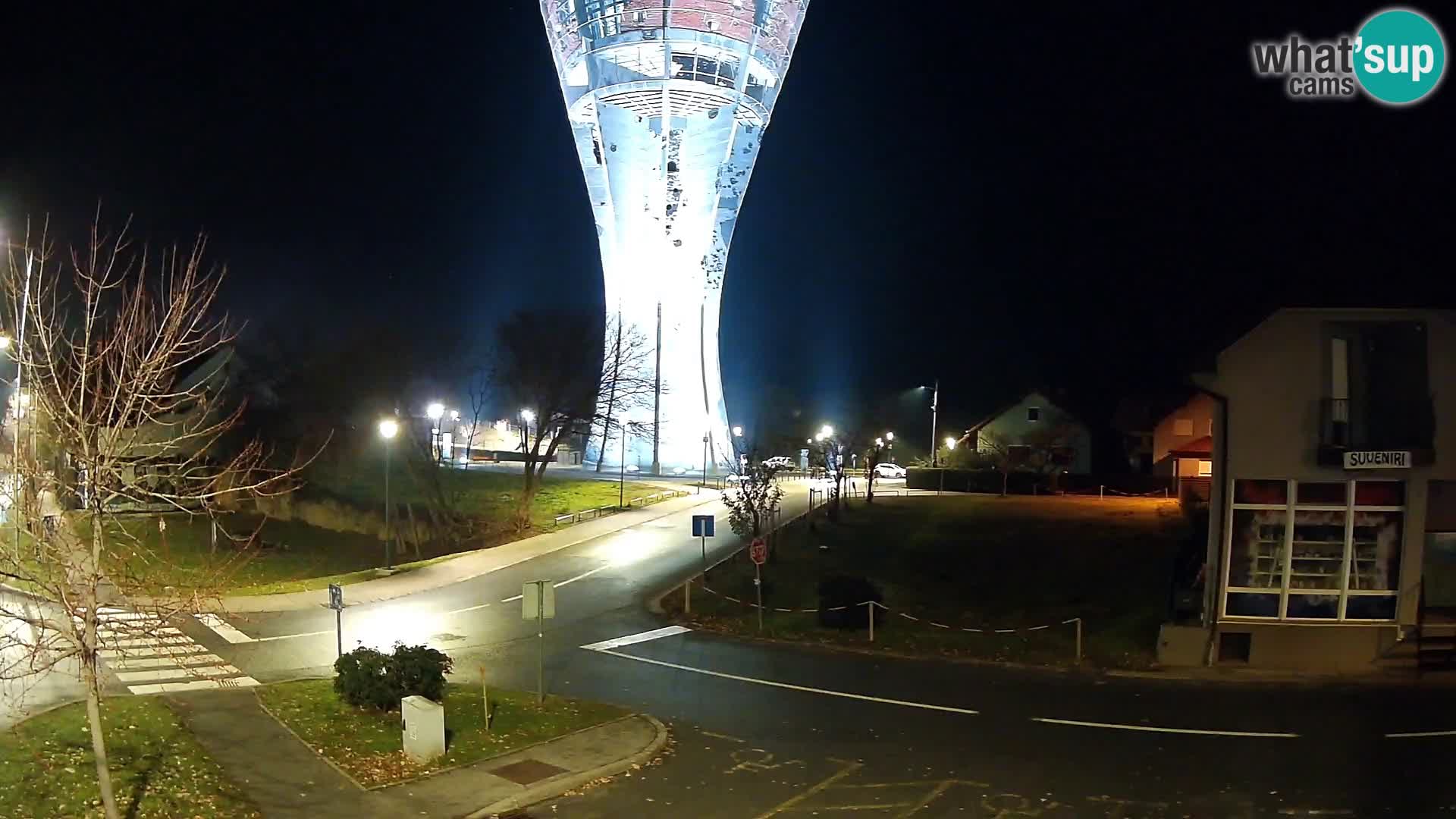 Webcam Vukovar –  Wasserturm , Symbol Schlacht von Vukovar (1991)