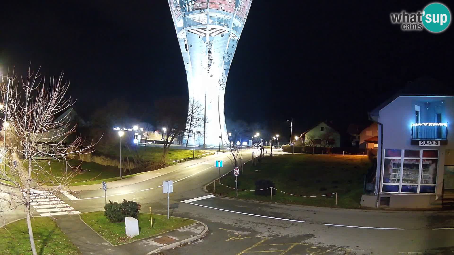 Webcam Vukovar –  Wasserturm , Symbol Schlacht von Vukovar (1991)