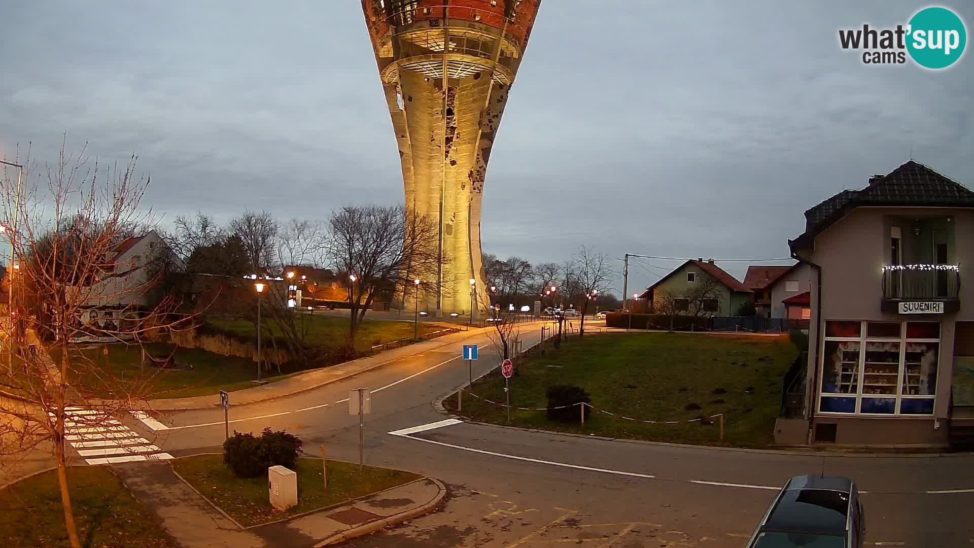 Webcam Vukovar –  Wasserturm , Symbol Schlacht von Vukovar (1991)