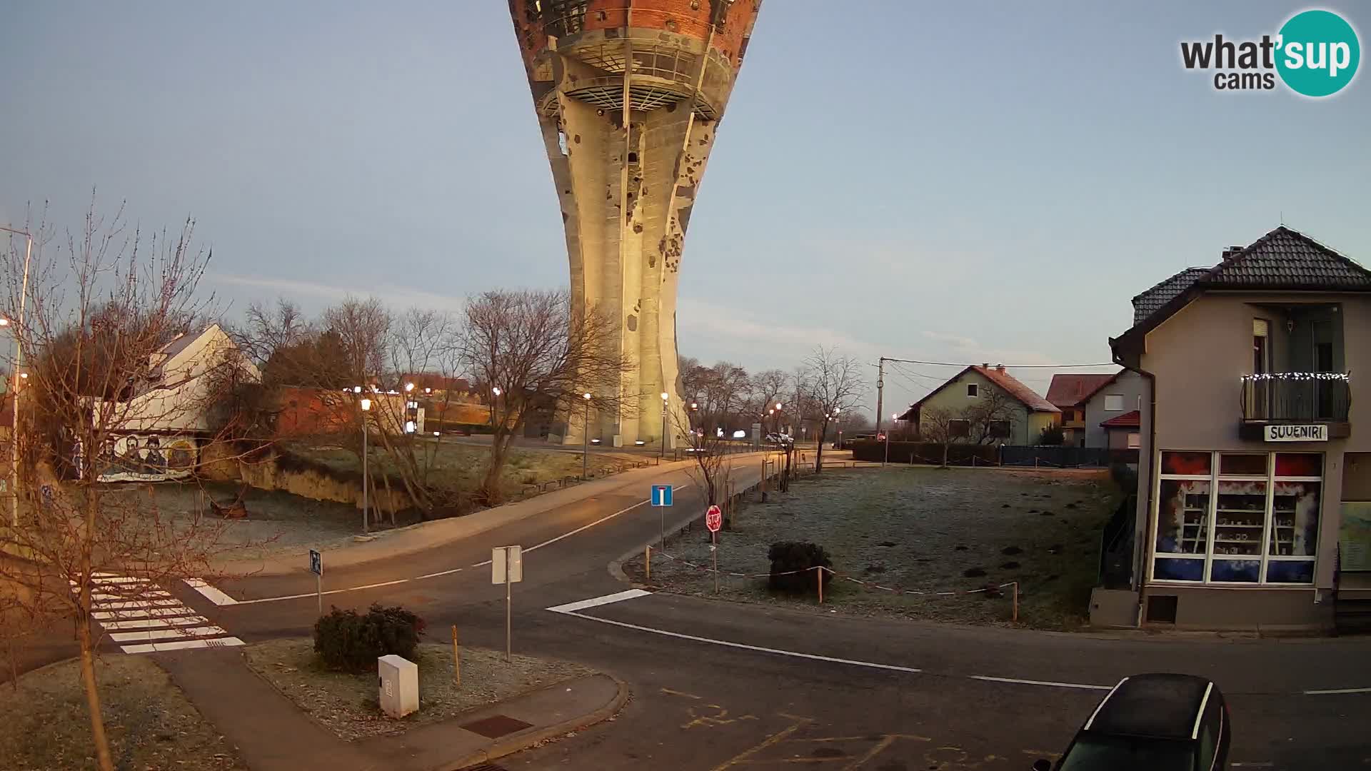 Webcam Vukovar –  Wasserturm , Symbol Schlacht von Vukovar (1991)