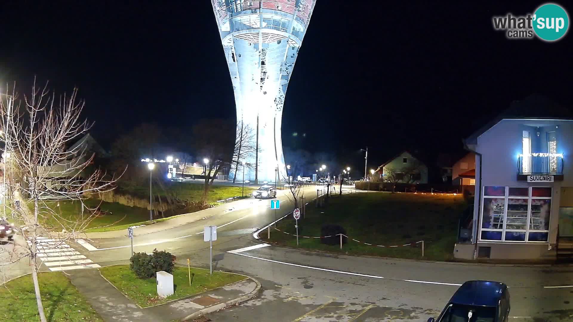 Webcam Vukovar – Château d’eau,  symbole Bataille de Vukovar (1991)