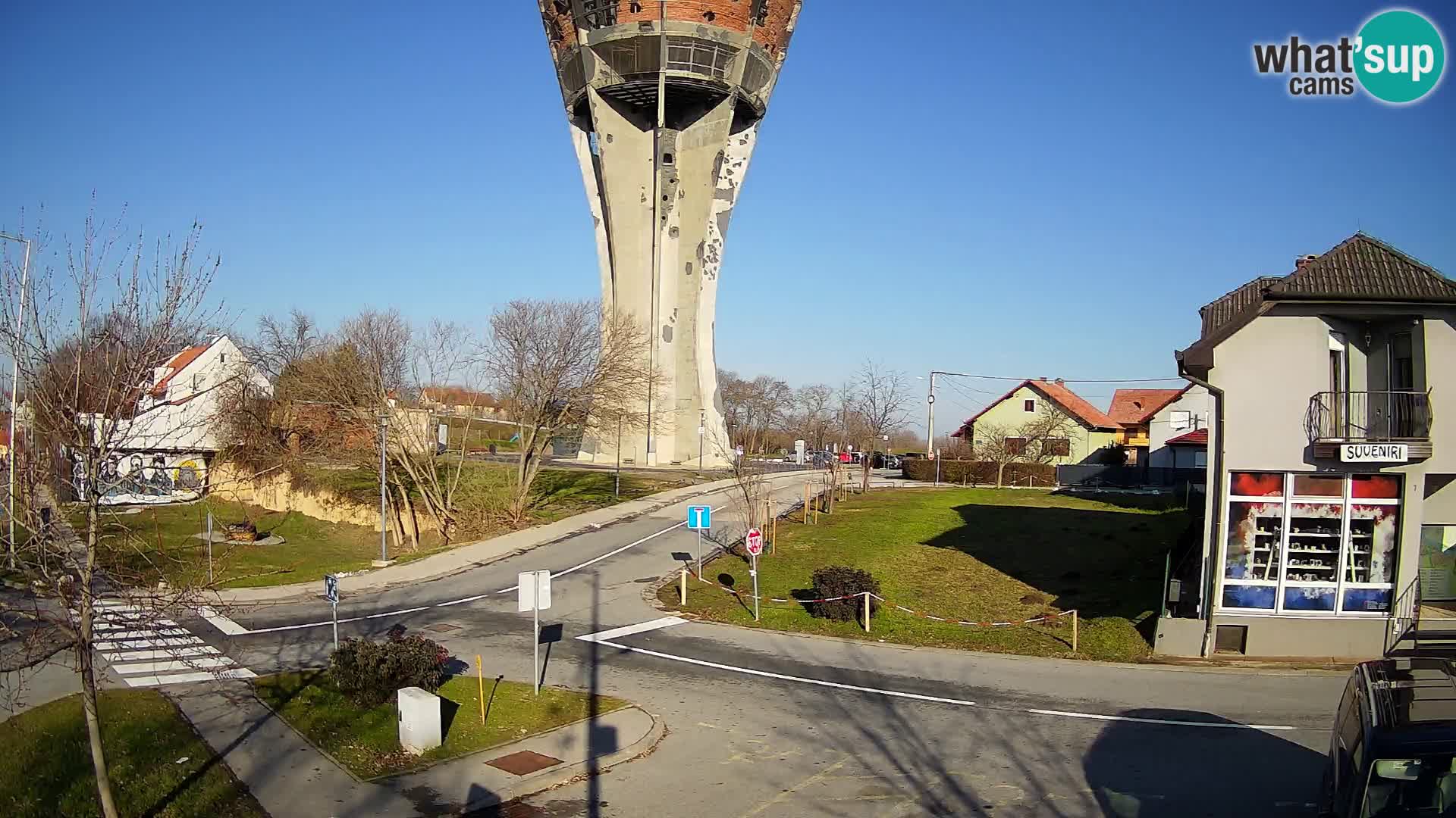 Webcam Vukovar – Château d’eau,  symbole Bataille de Vukovar (1991)