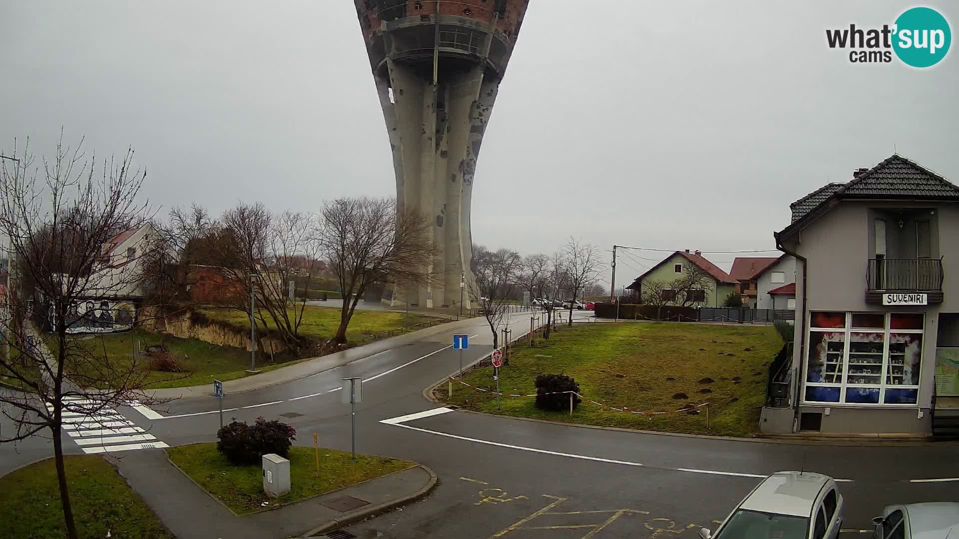 Webcam Vukovar – Château d’eau,  symbole Bataille de Vukovar (1991)