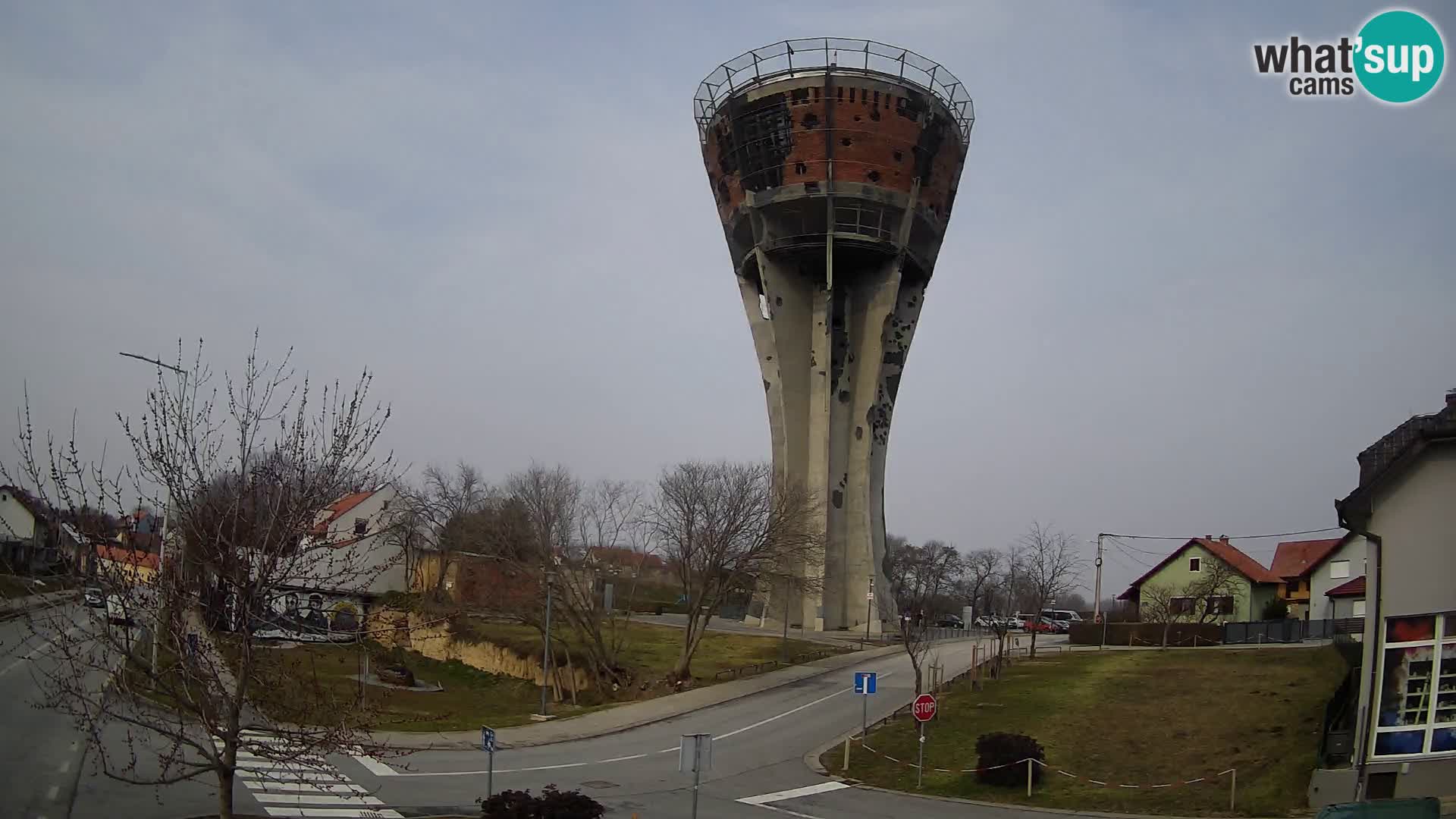 Webcam Vukovar – Château d’eau,  symbole Bataille de Vukovar (1991)