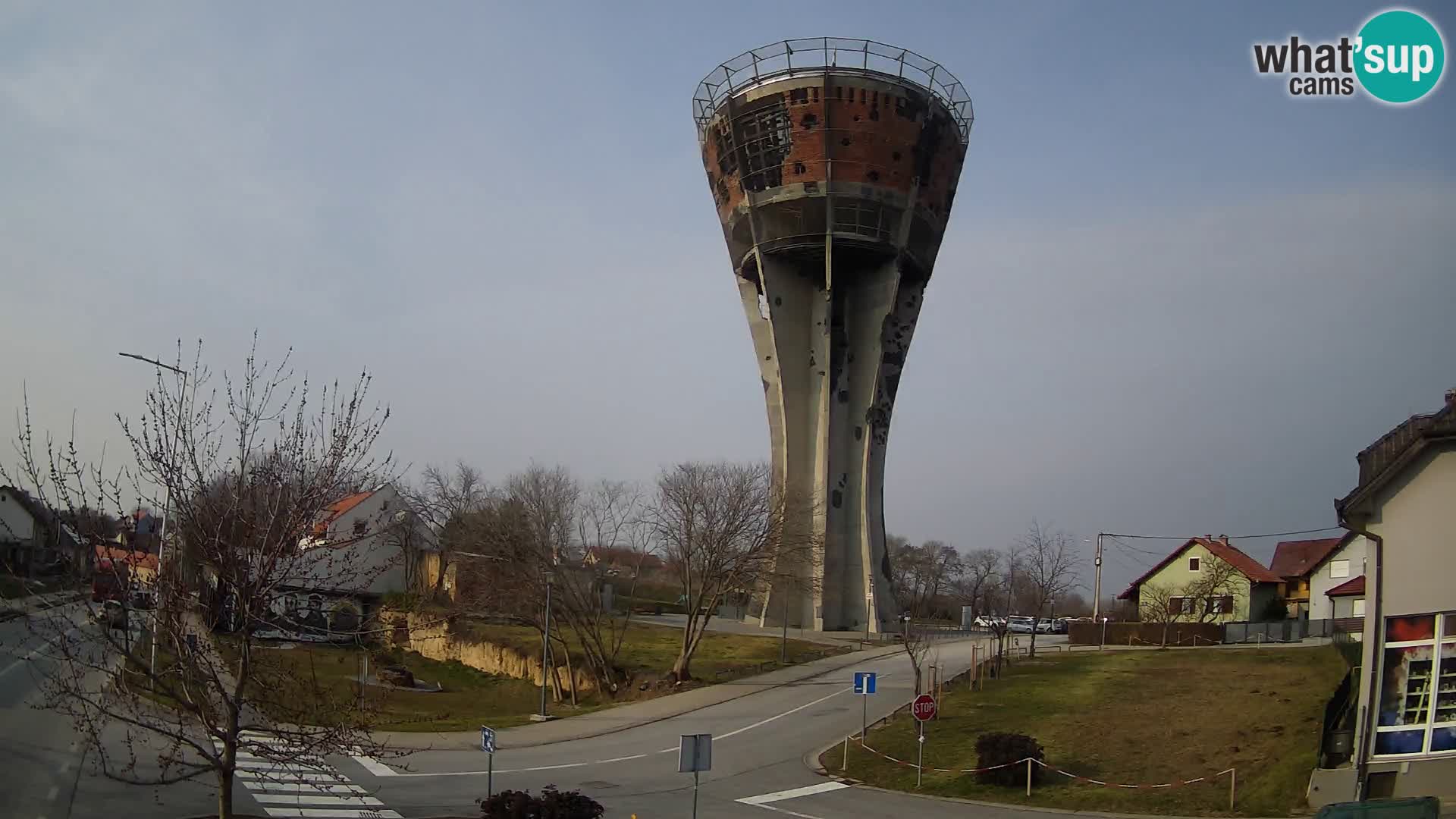 Webcam Vukovar – Château d’eau,  symbole Bataille de Vukovar (1991)